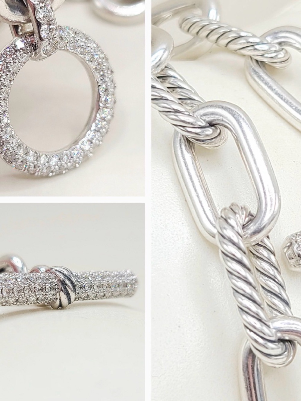 David Yurman Madison Toggle Chain Necklace With Diamonds , 11mm - Picture 2 of 10